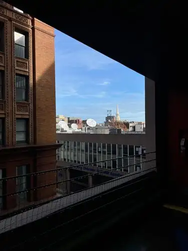 City life, framed just right.